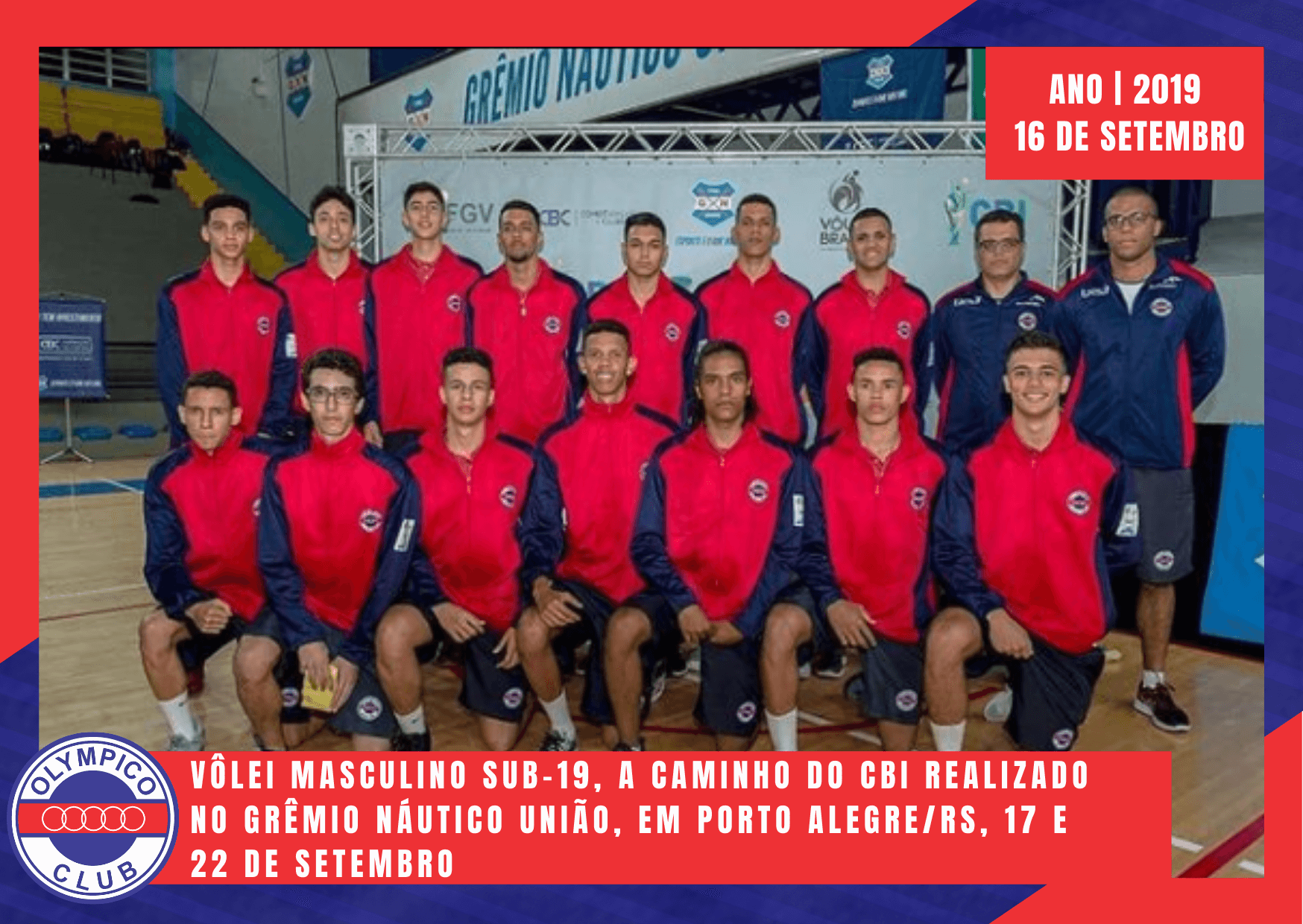 União é bicampeão Estadual de Vôlei masculino Sub-15 - Grêmio Náutico União